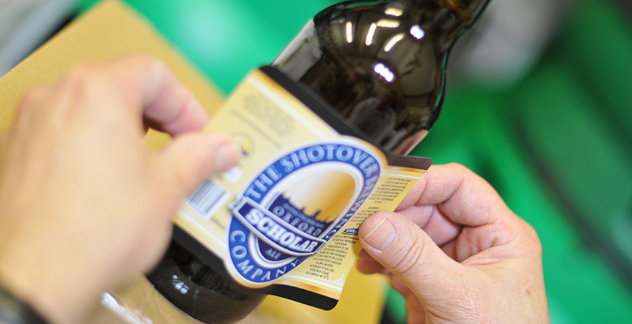 Shotover scholar beer label